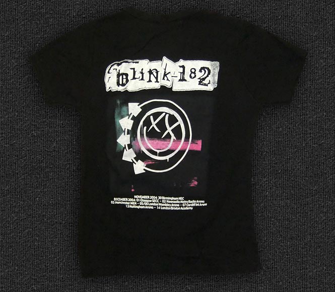 Rock 'n' Roll T-shirt - Blink-182 - Smiley Girlie - Back