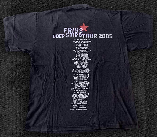 Rock 'n' Roll T-shirt - Die Toten Hosen - Friss oder Stirb - Back